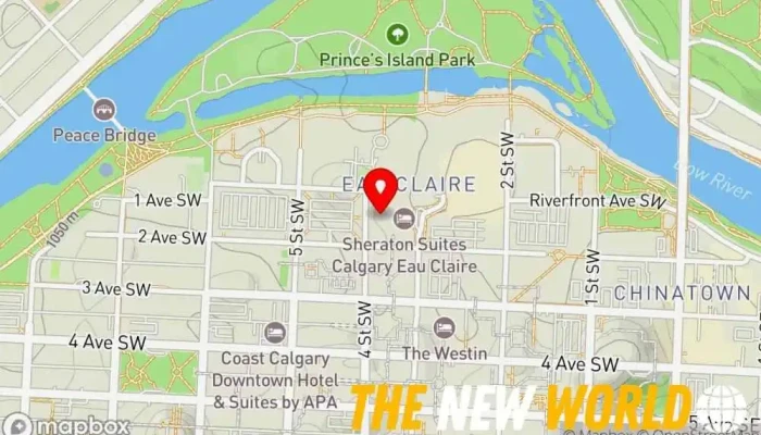 map of Black Diamond Lodging & Accommodations Corporate office in Calgary