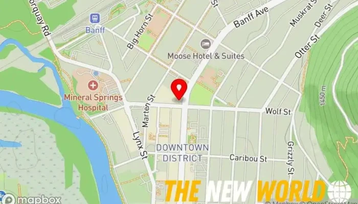 map of Bliss Valley Massage & Wellness Massage spa, Acupuncturist in Banff
