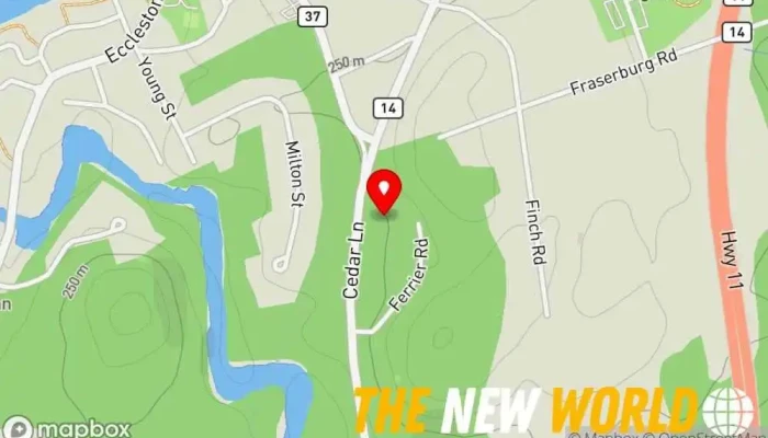 map of Body By Design Fitness Studio Gym in Bracebridge
