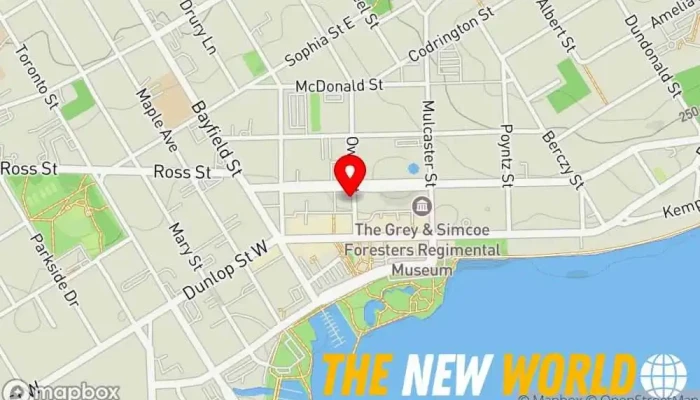 map of Bola Akinnusi Immigration attorney in Barrie