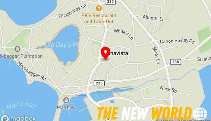 map of Bonavista Memorial Public Library Public library in Bonavista