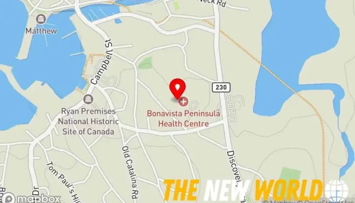 map of Bonavista Peninsula Health Centre Emergency Room Entrance Emergency room in Bonavista