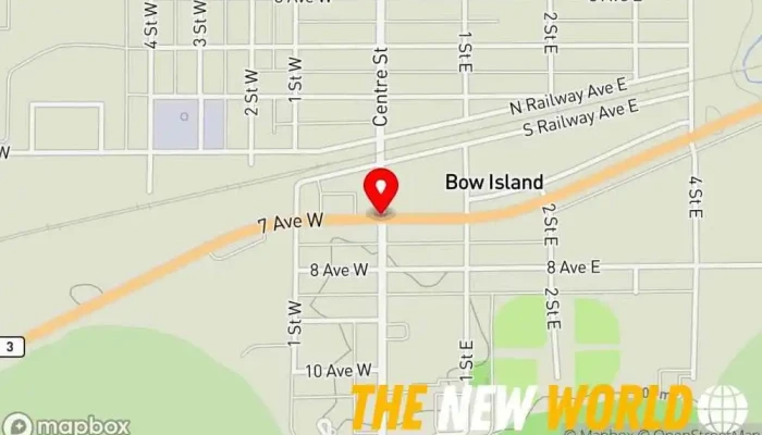 map of Bow Island  in Bow Island