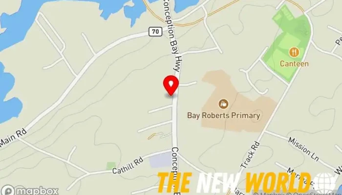 map of Bradbury & Associates Tax preparation service in Bay Roberts