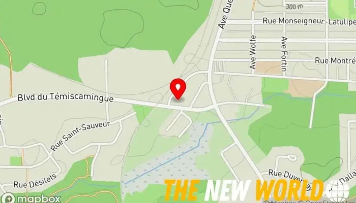 map of Bricks and Stones Abitibi-Temiscamingue Distribution service in Rouyn-Noranda