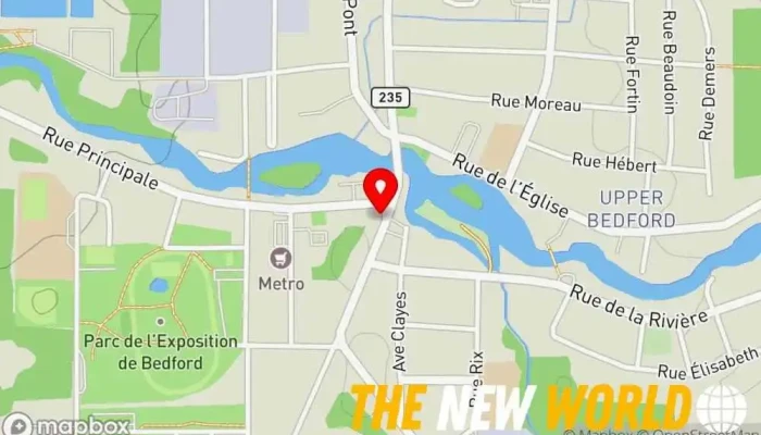 map of Brome Missisquoi Corporation Dev City government office in Bedford