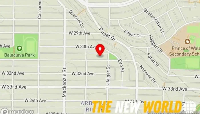 map of Budget Life with Elle Bookkeeping service in Vancouver