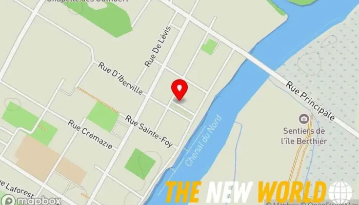 map of Bureau de Services Québec de Berthierville Government office in Berthierville