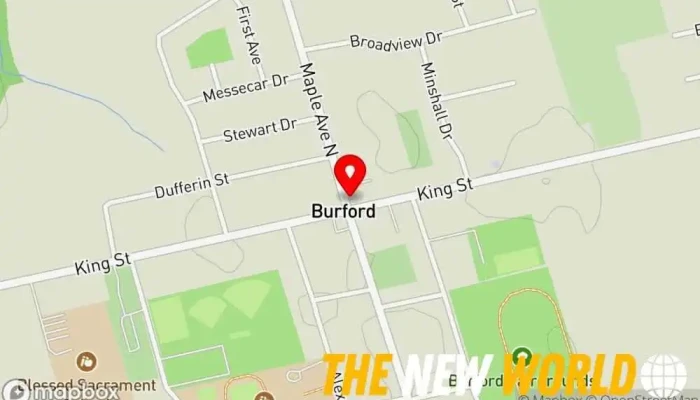 map of Burford Market General store in Burford