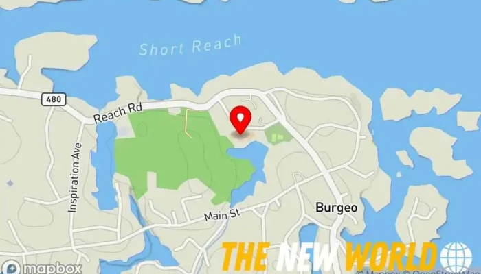 map of Burgeo Public Library Public library in Burgeo