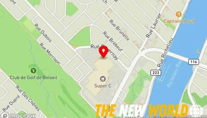 map of Buropro Citation Stationery store, Art supply store, Book store, Computer store, Copy shop, Game store, Office furniture store, Office supply store, Promotional products supplier in Beloeil
