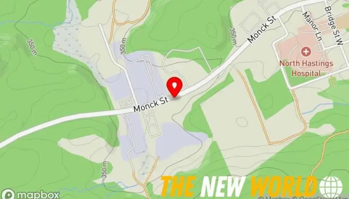 map of Byers Heating Inc HVAC contractor in Bancroft