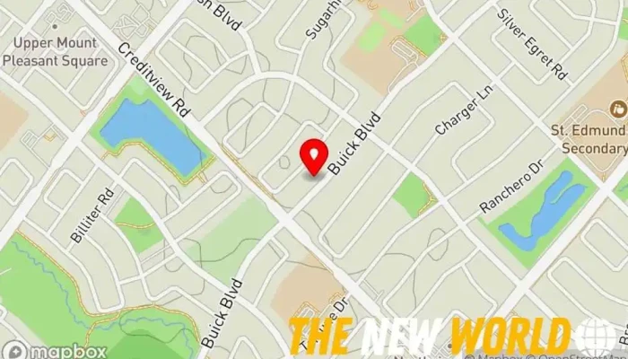 map of ByteLink Innovations - Software Development Company Software company in Brampton