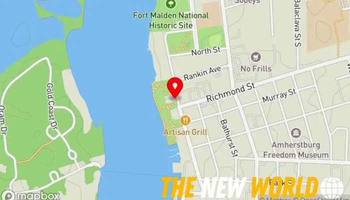 map of Caffeine & Co. Cafe, Coffee shop in Amherstburg