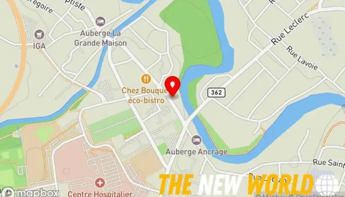 map of Campagne au Centre-Ville de Baie-St-Paul Cottage rental in Baie-Saint-Paul