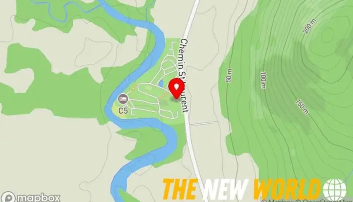 map of Camping du Gouffre Campground, Canoe & kayak rental service, Convenience store, Cottage rental, RV park, Swimming pool in Baie-Saint-Paul