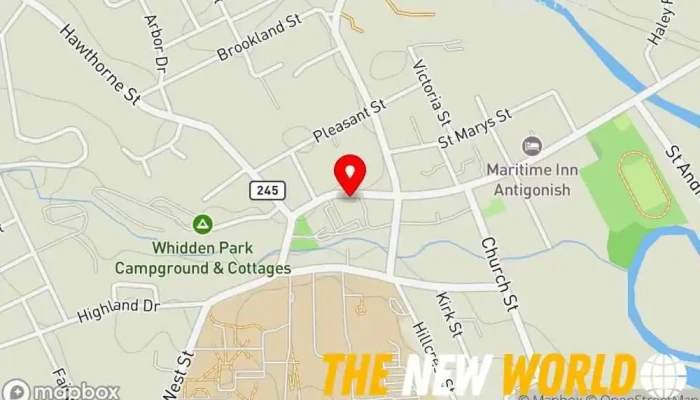 map of Canada Post Post office in Antigonish