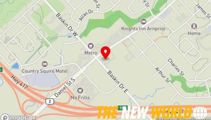 map of Canada Post Post office in Arnprior