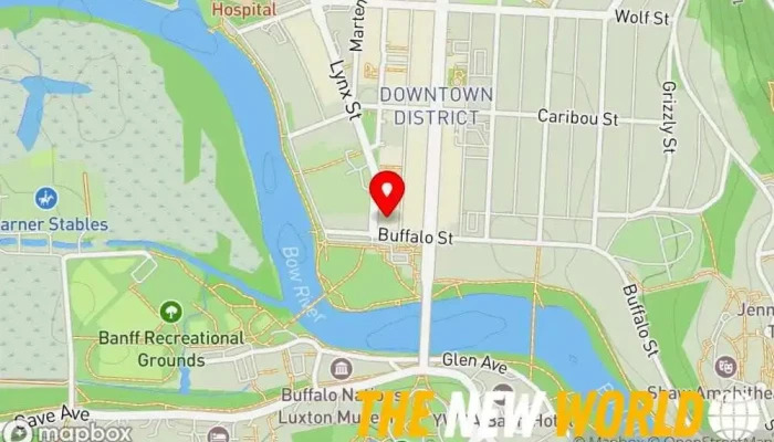 map of Canada Post Post office in Banff