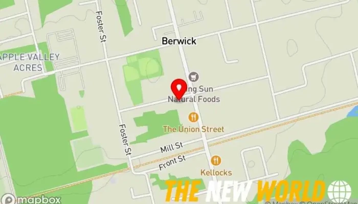 map of Canada Post Post office in Berwick