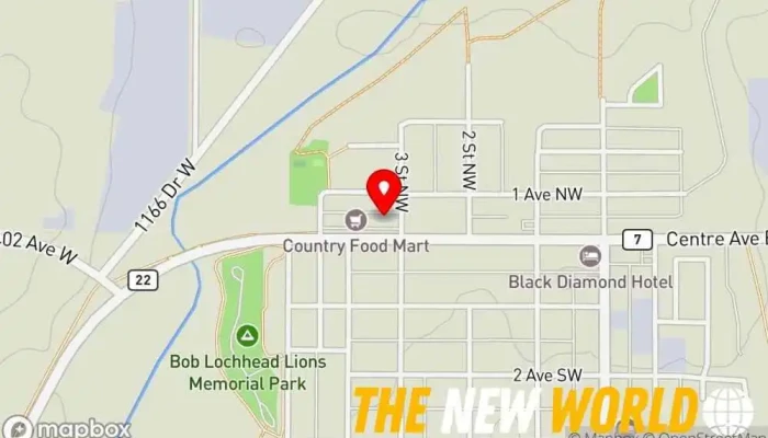 map of Canada Post Post office in NW