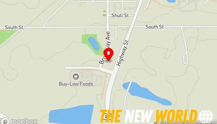 map of Canada Post Post office in Blackfalds