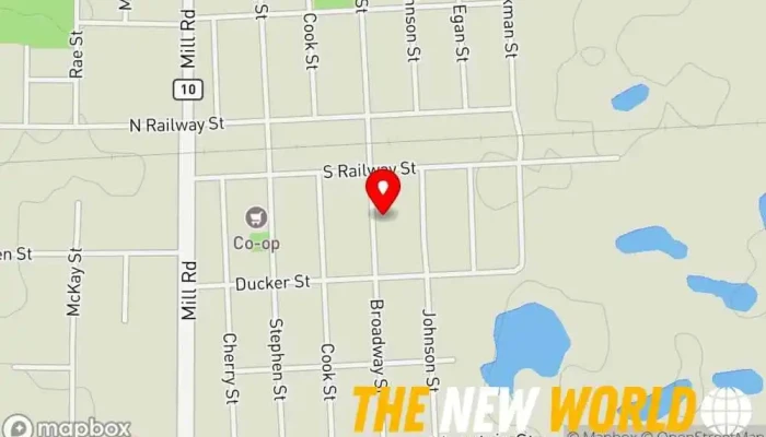 map of Canada Post Post office in Boissevain