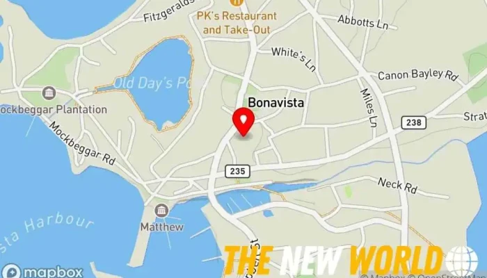map of Canada Post Post office in Bonavista