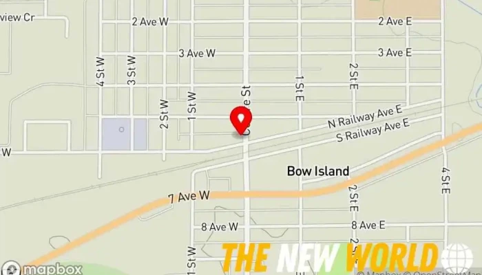 map of Canada Post Post office in Bow Island