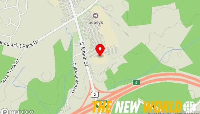 map of Canadian Tire Department store, Auto parts store, Garden center, Home goods store, Home improvement store, Oil change service, Party store, Sporting goods store, Tire shop in Amherst