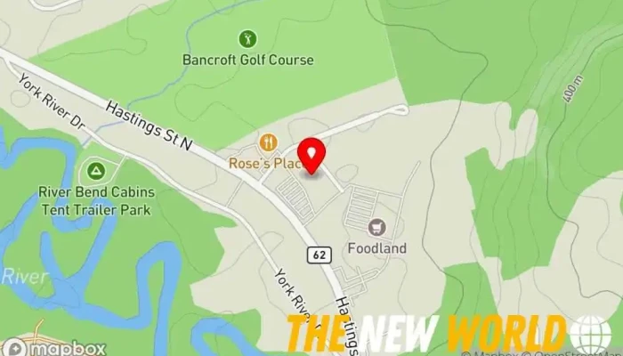 map of Canadian Tire Department store, Auto parts store, Garden center, Home goods store, Home improvement store, Oil change service, Party store, Sporting goods store, Tire shop in Bancroft