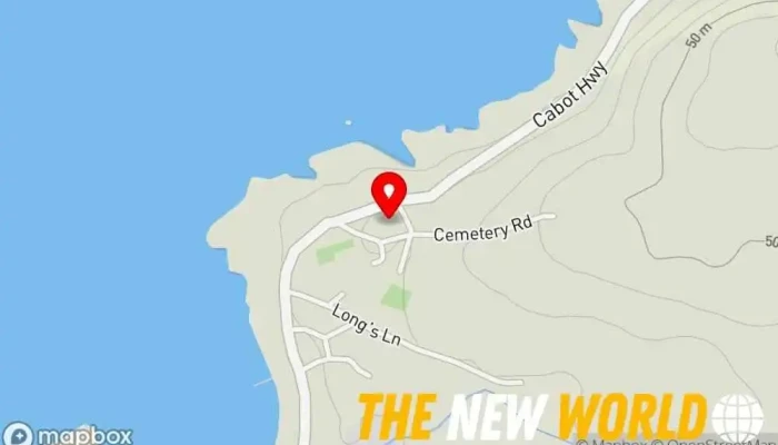map of Cemetery Cemetery in Newmans Cove