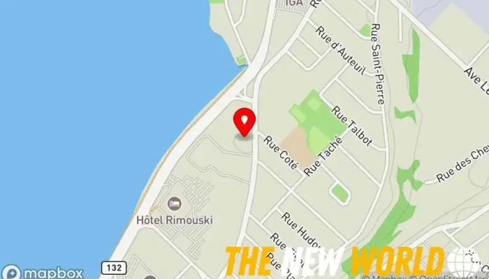 map of Centraide Rimouski Social services organization in Rimouski
