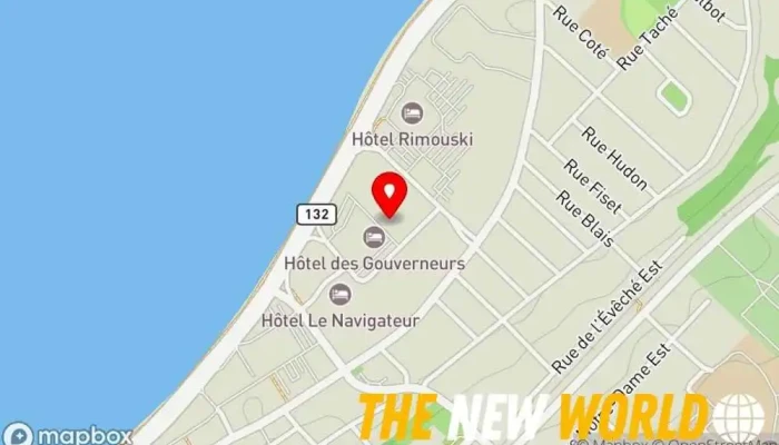 map of Centre de justice de proximité du Bas-Saint-Laurent Legal services in Rimouski