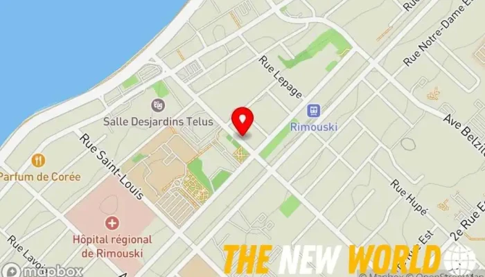 map of Centre Financier de Rimouski Inc (Le) Financial planner in Rimouski