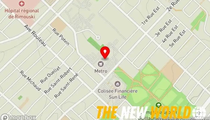 map of Centre jeunesse du Bas-Saint-Laurent Social services organization in Rimouski
