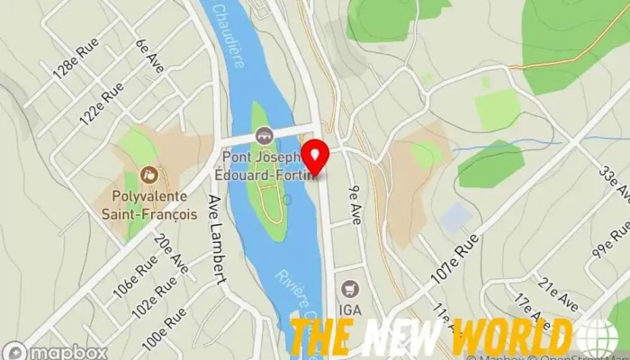 map of Chambre De Commerce Chamber of Commerce in Beauceville