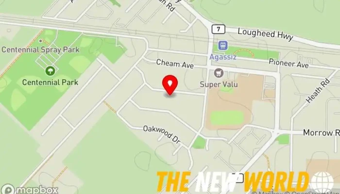 map of Cheam Taxi Ltd Taxi service in Agassiz