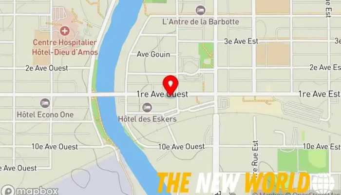 map of CIA Informatique division de MicroAge Abitibi-Témiscamingue Computer consultant in Amos