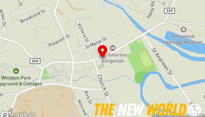 map of CIBC Financial Advisor: Bronte Norris Financial consultant in Antigonish