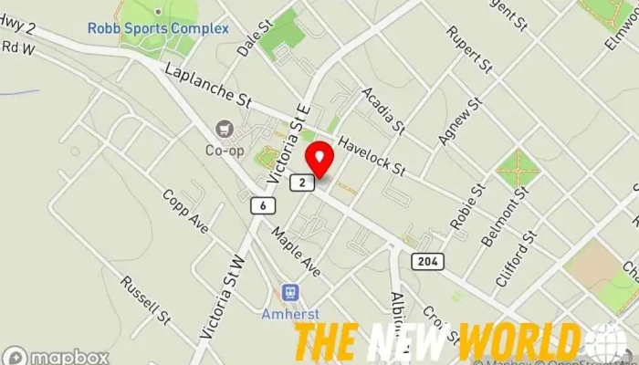 map of CIBC Financial Advisor: Joanne Skinner Financial consultant in Amherst