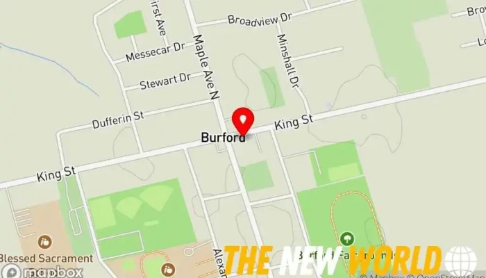 map of CIBC Financial Advisor: Niki Russell Financial consultant in Burford
