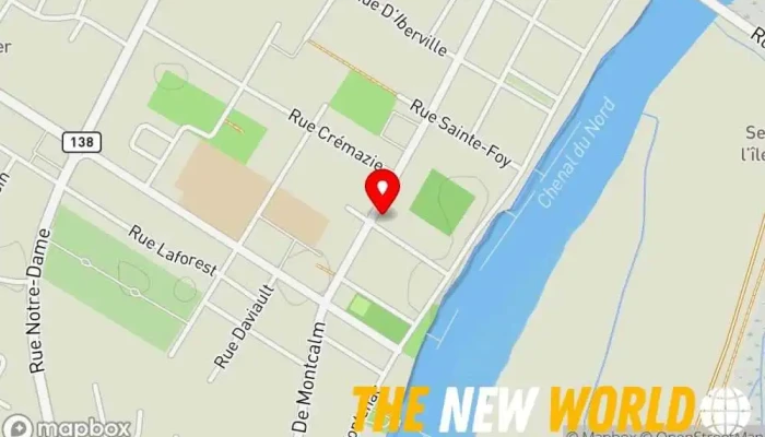 map of Claudine Berneche Notary public in Berthierville