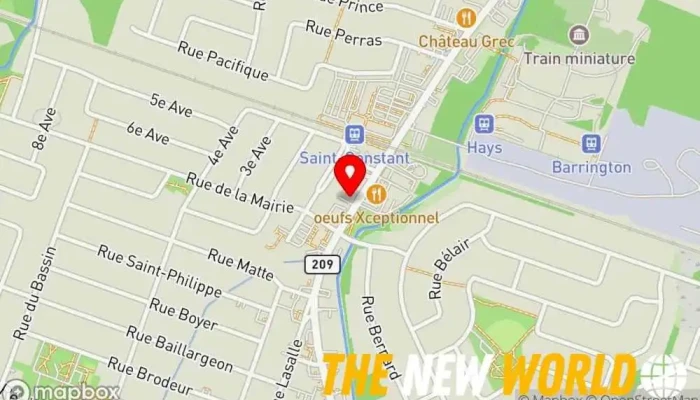 map of CLS Info - Point de Vente, Robotique, MEV, POS Software company, Computer support and services in Saint-Constant