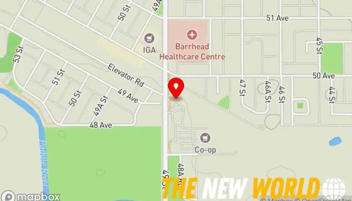 map of Co-op Home & Agro Centre Hardware store in Barrhead