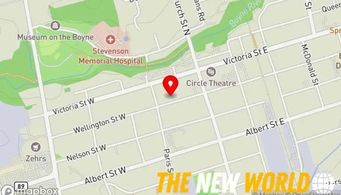 map of Co-operators - Sandra Phekoo Financial Services Inc. Insurance agency, Auto insurance agency, Financial consultant, Home insurance agency, Investment service, Life insurance agency in Alliston