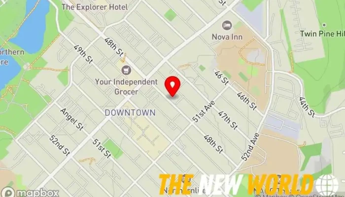 map of Cold Mountain Computing Computer consultant in Yellowknife