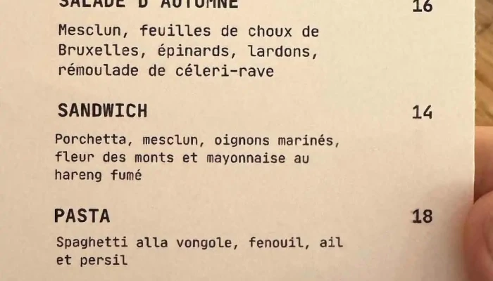 Comptoir Moutarde -  Menu - Bedford