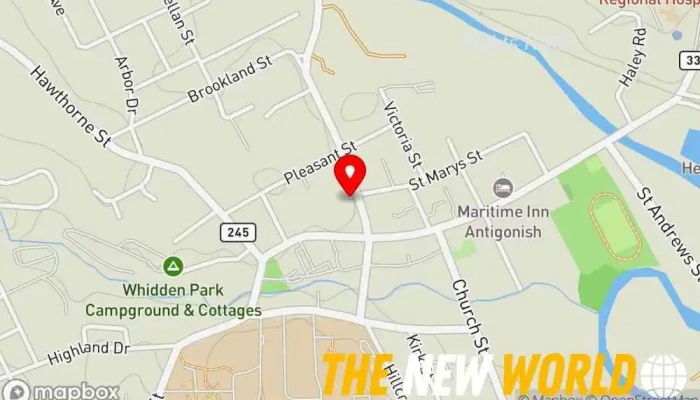 map of Computer Connection, Ltd. Computer store in Antigonish