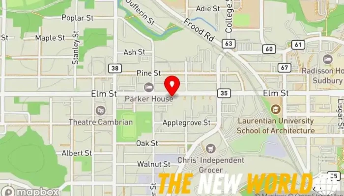 map of Computrek Computer support and services, Audio visual consultant, Business networking company, Computer consultant, Computer networking service, Computer security service in Greater Sudbury